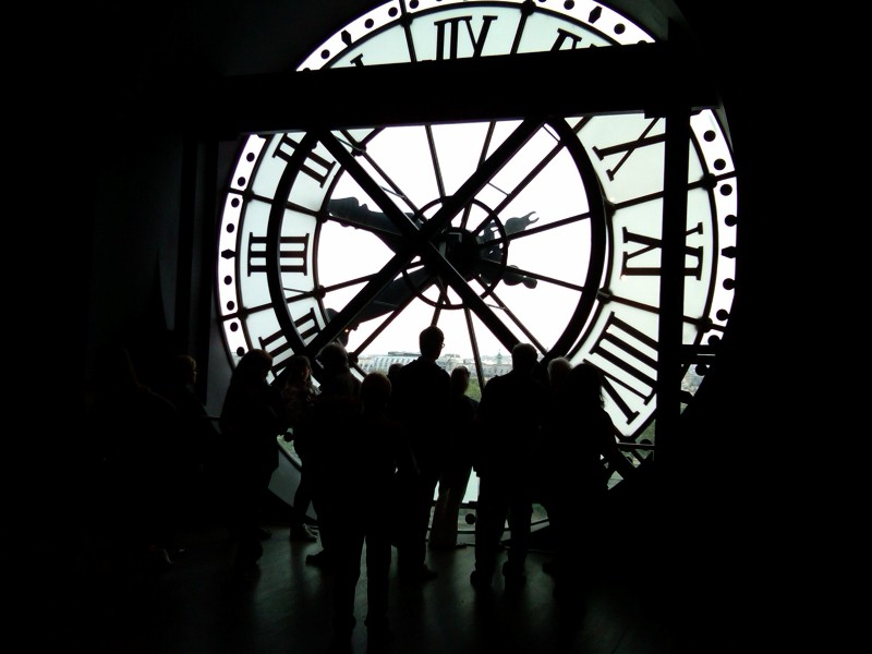 From inside the Musee D&#39;Orsay