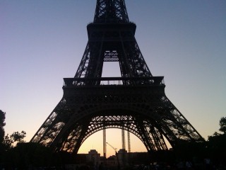 Dusk at the Eiffel Tower